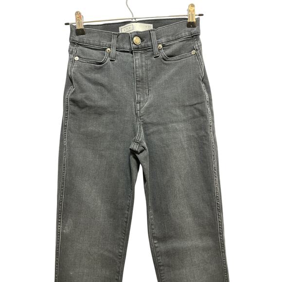 AYR Women’s Skinny Jeans Black Denim Size 25x32 Mid Rise Stretch - Picture 6 of 10